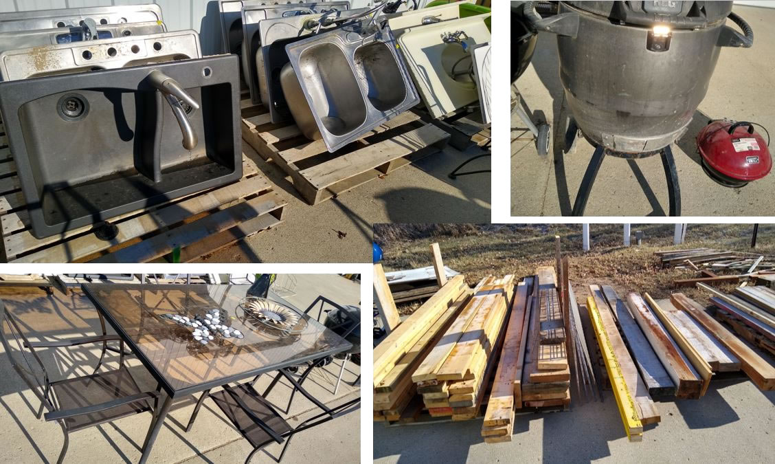 Various reclaimed items